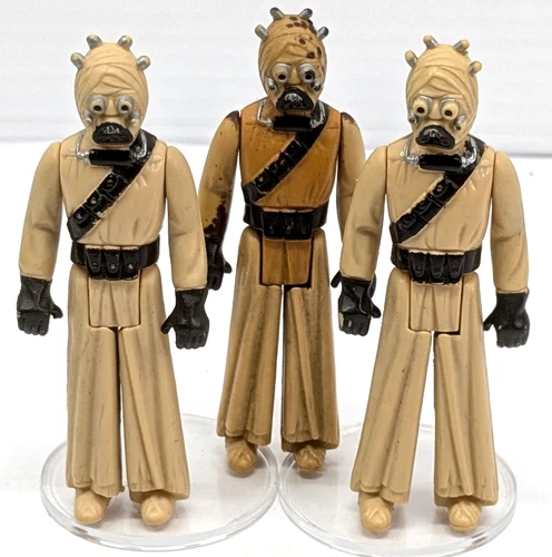 New ListingVintage Lot 1977 Star Wars Tuscan Raiders (3) Sand People Kenner Figure 3.75"