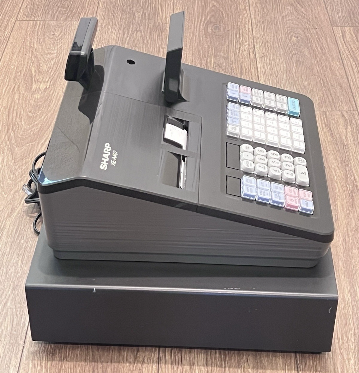 Sharp XE-A407 Cash Register Dual Thermal Printer with Keys, Cash