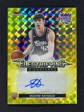 1/35 ≈1/1 2026 Topps Finest Maxime Raynaud Yellow Geometric Electrifying Auto RC