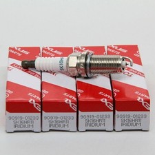 4pcs Oem 90919-01233 Denso Iridium Spark Plug 3417 Sk16hr11 For Camry Highlander
