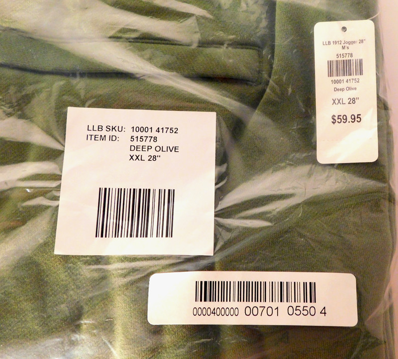 LL Bean Ladies Deep Olive Jogger Pants Size 2XL 28" NWT