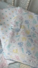 Set Of 2 Brand New Carters Baby Receiving Blankets Pastel Colors