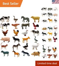 24 Realistic Mini Farm Animal Figurines - Perfect Educational Toys for Toddlers