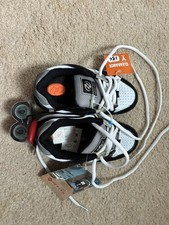 Heelys Vaporizer Youth boys 13/girls 1 Black grey Wheels Skate Shoes Sneakers