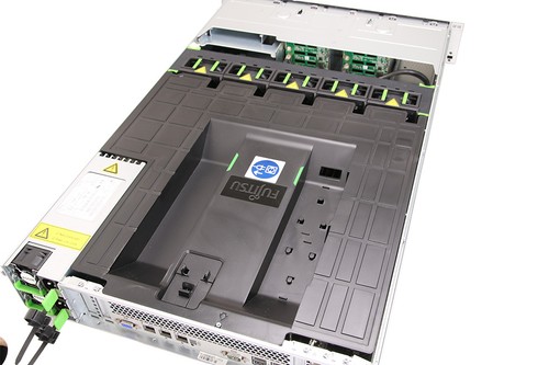 Serwer Fujitsu Primergy RX300 S7 // 2x E5-2660, 384 GB, 8x SFF, D2507, 2x zasilacz - Zdjęcie 3 z 5