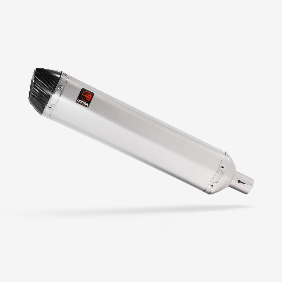 Lextek Stainless Steel SA1 Exhaust Silencer Matt 37mm Easy to Replace Slip-on
