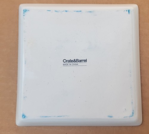 Crate & Barrel 6 Road Trip Appetizer Plates Chicago Seattle Frisco DC 5 3/4" sq - Picture 9 of 15