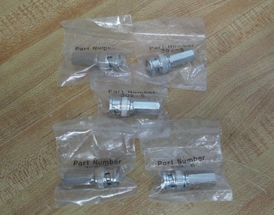 Bass Electronics 302-5 BNC Male Connector 3025 (Pack of 5)