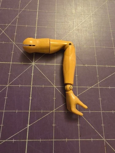 Vintage 12" GI Joe Right Arm And Hand  With Painted Rivet