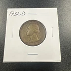 1932-D Washington Silver Quarter 25c - .9 / Low Mintage / Key Date - No Reserve!