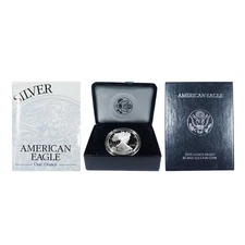 1996-P Proof $1 American Silver Eagle Box, OGP & COA