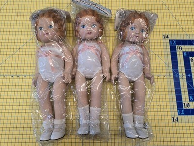 3 Daisy Kingdom Pansy Dolls - Redhead
