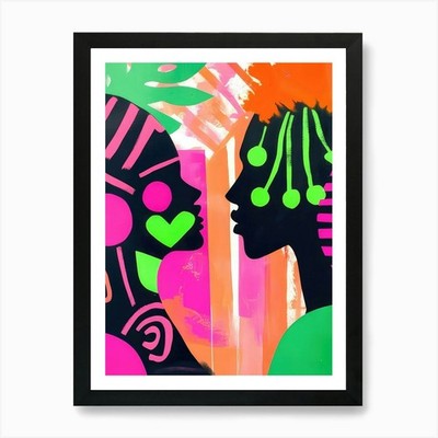 ''Zwei Liebende'' Kunstdruck gerahmt Wandbild Poster Leinwanddruck Bild