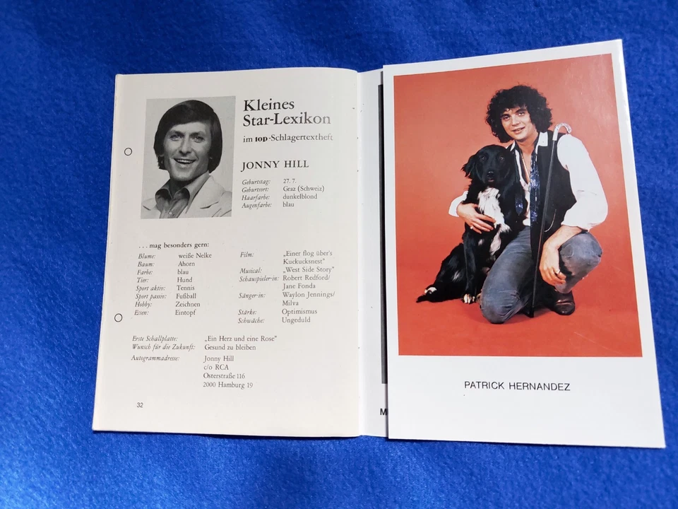 top Schlagertextheft Nr. 76, mit Autogrammkarte PATRICK HERNANDEZ, 1979. - Bild 4 von 4