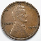 1909 VDB Lincoln Wheat Penny Extremely Fine (XF)