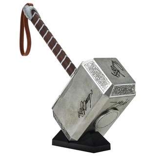 Avengers Autographed Marvel Legends Thor Mjolnir 1:1 Scale Prop Replica Hammer