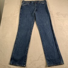 Vintage Wrangler 13MWZ Jeans Mens 36x34 Medium Wash Straight Made In USA 90s