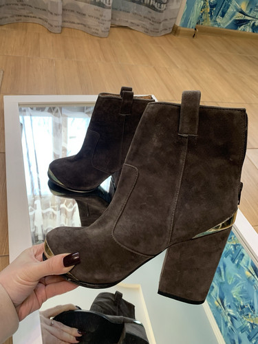 Suede Ankle Boots JAFFREY CAMPBELL HAND MADE Size 4
