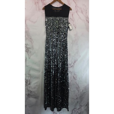 chinese dress ladies BCBGeneration Black Lace-Trimmed Sheer Maxi Dress