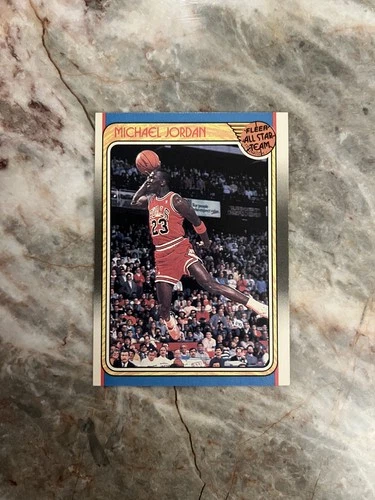 1988 Fleer Basketball Michael Jordan All-Star Team card# 120