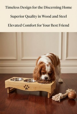 Raised Cat Food Water Bowl Small Dog 15 ° Tilted Elevated Food Feeding Tray