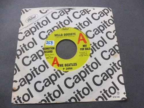 The Beatles – Hello Goodbye c/w 	I Am The Walrus 1967 USA 45 CAPITOL DJ PROMO