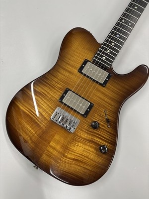 Fender American Deluxe Telecaster 2HUM with Maple Top/Tobacco Sunburst o10110