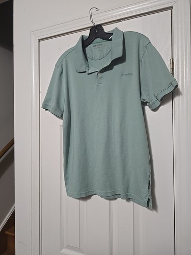 Calvin Klein Liquid Touch Polo Sz Med/Black/Short Sleeve MINT - Picture 3 of 4