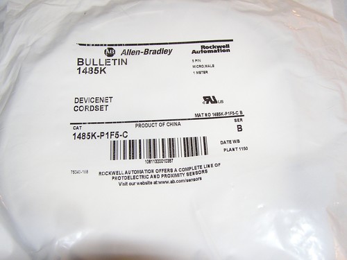 New - Lot 5x Allen Bradley 1485K-P1F5-C KwikLink DeviceNet Cordset factory seal - Picture 2 of 5