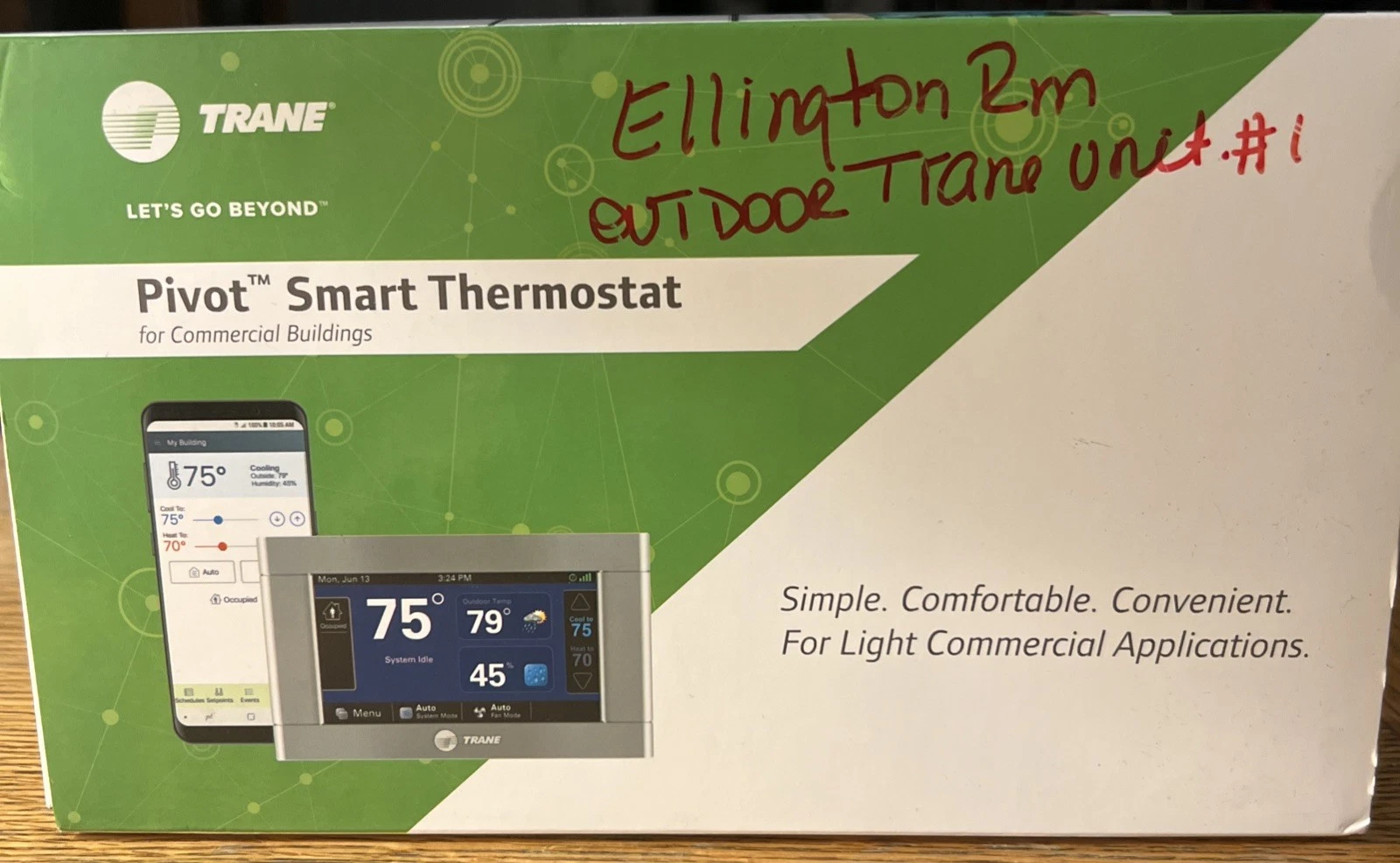 NEW SEALED TRANE Pivot Smart Thermostat, Model No. BAYSTAT814A