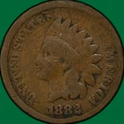 1882 Indian Head Cent Good G Coin #39503