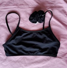 Mädchen Bikini Bustier,  Gr. 146/1522, Schwarz,  Neu !
