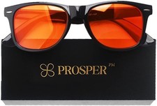 Prosper Amber Blue Light Blocking Glasses - For Computer,...