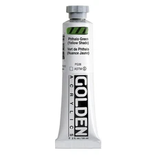 Golden Heavy Body Acrylic Paint, 2-Ounce, Phthalo Green Yellow  Kitchen
