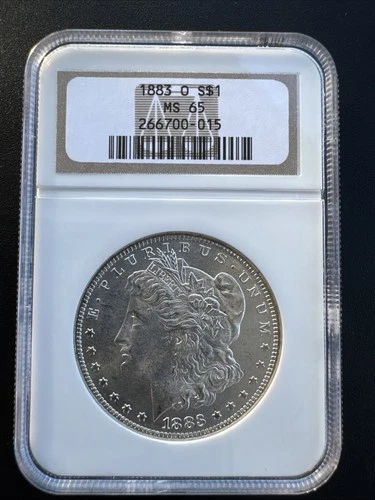 1883-O Silver Morgan Dollar NGC MS65 Impeccable Luster