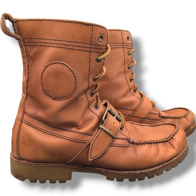 Polo Sport Ralph Lauren Moc Toe Leather Boots 9.5D Polo Sport Lace Up Boots for Men for Sale | Shop New & Used  main image 2