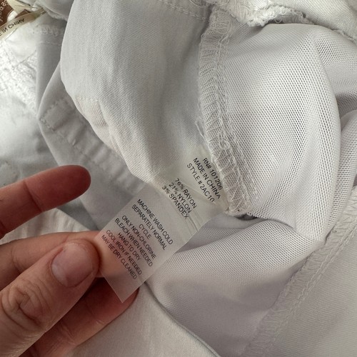 Soft Surroundings Damen kleine weiße Pull-On Jeggings Hose - Bild 3 von 7