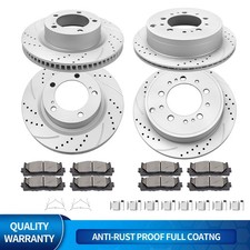 Front Rear Discs Rotors Brakes Pads Fit for 2...