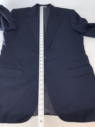 Belvest Blazer 44L Navy Super 100’s Wool 2B NV Functional Cuffs Italy YGI O5-68 - Picture 16 of 18