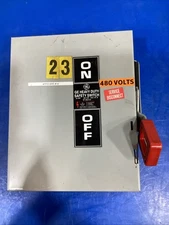 GE THN3361 Non-Fusible Safety Switch 30A 3-Pole 600VAC