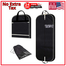 54 Garment Bag with Extra Large Pockets for Travel, Gusseted Suit Cover Mens Wo