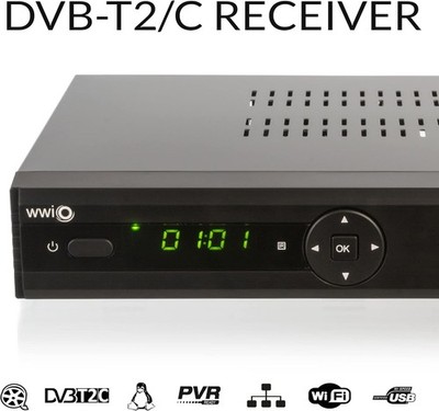 WWIO Bre2ze T2/C DVB-T2/C Hybrid Digital Receiver, openATV Linux
