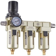 VEVOR Air Compressor Filter Regulator Combo 3/8" NPT 3-Stage Air Drying System