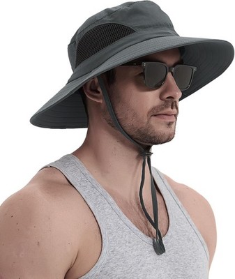 Sonnenhut UV Schutz Herren/Damen, Breite Krempe, Outdoor, Strand, Wandern