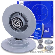 ATE 2x BREMSSCHEIBE VOLL Ø249+RADLAGER HINTEN FÜR PEUGEOT 307