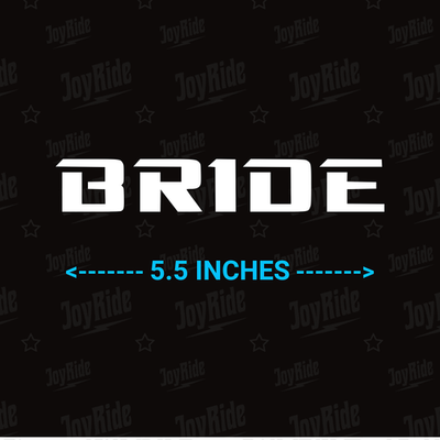#ad BRIDE Gloss White Logo Racing Drifting Car Seats Truck Vinyl Decal Sticker JDM $2.95
