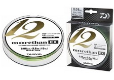 Daiwa Morethan 12 Braid EX+ Si 300 m cavo intrecciato verde lime 12 velocità filatura