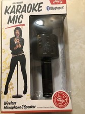 Wireless Bluetooth Karaoke Microphone Speaker Handheld KTV Player Mic Rare Black