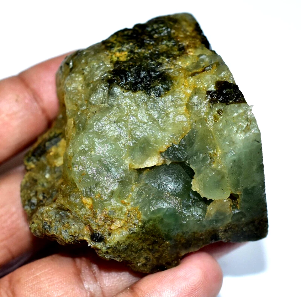 100% Natural Huge Prehnite 758.00 CT Untreated Facet Specimen Rough Africa - Image 4 of 4