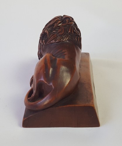 Fine Antique Italian Grand Tour Carnova Lion Hand Carved Fruit Wood Sculpture - Picture 12 of 23